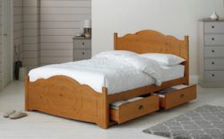 Collection Sherington Small Double 4 Drw Bed - Antique Pine